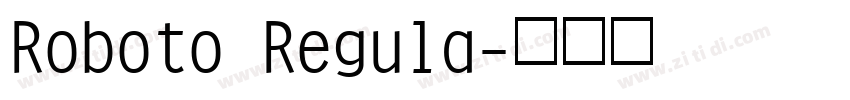 Roboto Regula字体转换